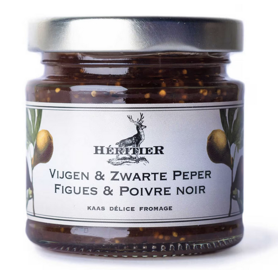 HERITIER KAAS&FRUIT: VIJGEN / ZWARTE PEPER 6X130GR