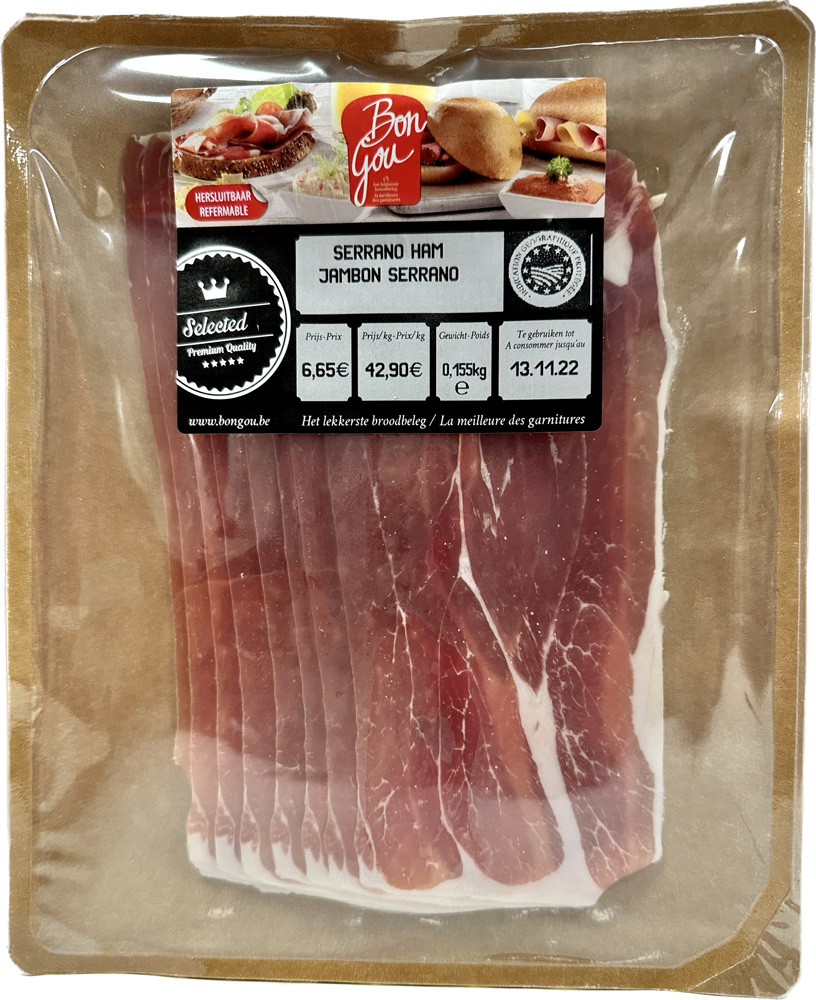 BG SERRANO HAM 6X155GR <**>