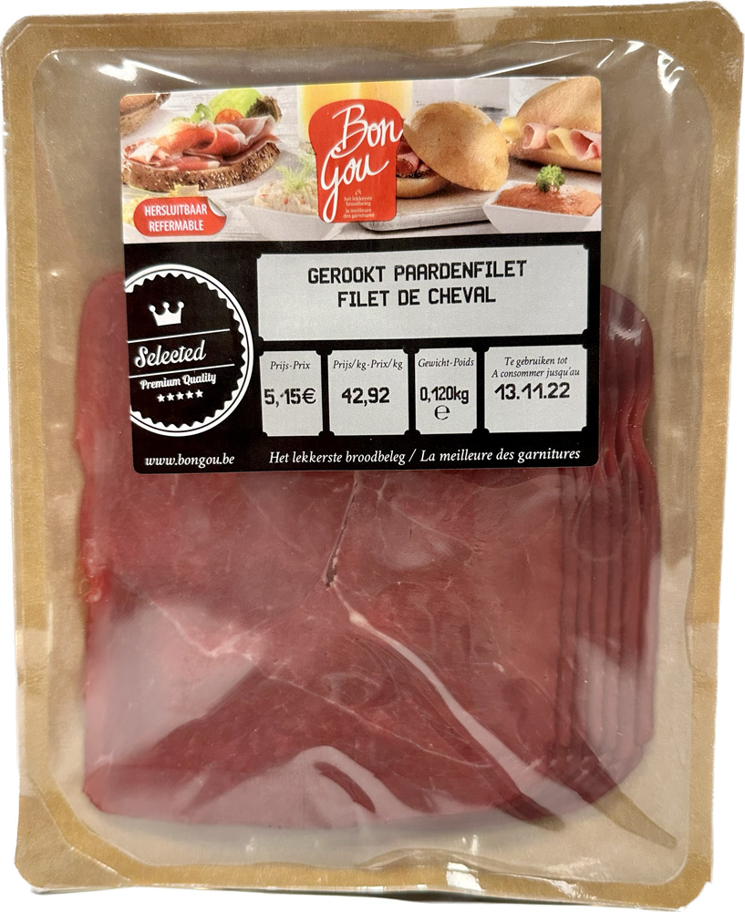 BG GEROOKT PAARDENFILET 6X120GR <**>