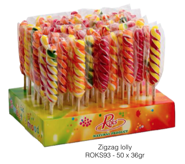 ROKS ZIGZAG LOLLY 36 GR X 50 ST