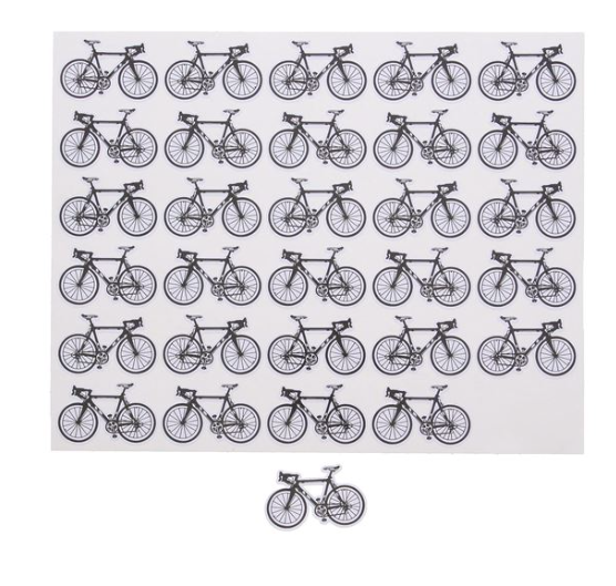 [ETIB43801] #VERP - STICKER BLINKEND BIKE FIETS 30ST OP BLAD