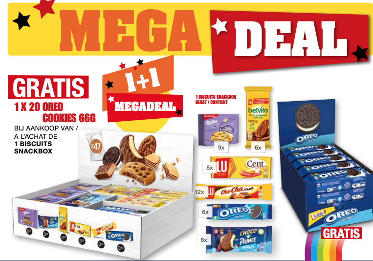 colli megadeal MONDELEZ : 1+1 gratis (fold 8-24 )