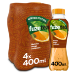 FUZE TEA BLACK TEA ORANGE CARDAMOM PET 6 X 4 X 40 CL