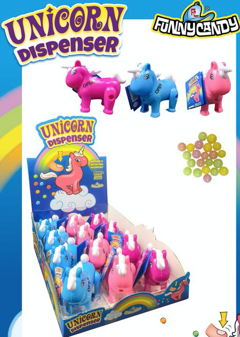 UNICORN POOP DISPENSER 12 STUKS