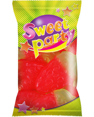 SWEET PARTY 29 REUZE AARDBEI 16 X 100 GR