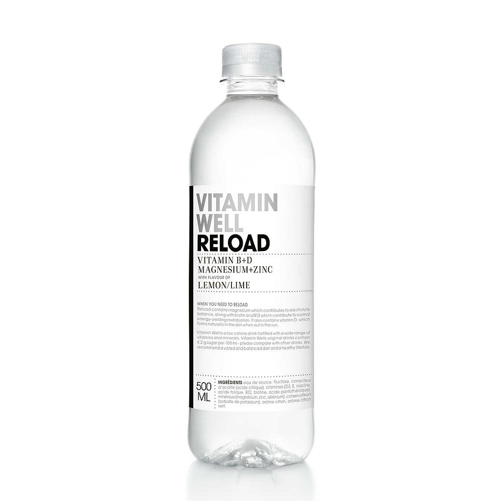 VITAMIN WELL RELOAD (LEMON/LIME) 12 X 500 ML