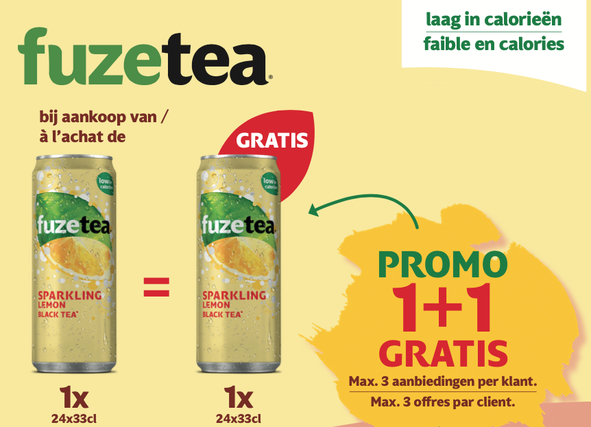 COLLI FUZE TEA SPARKLING LEMON 1+1 GRATIS ( FOLD 3-2025)