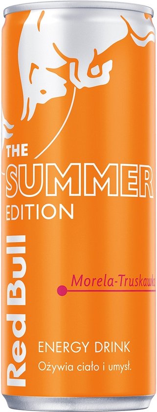 RED BULL SUMMER EDITION ABRIKOOS/AARDBEI 24 X 25 CL