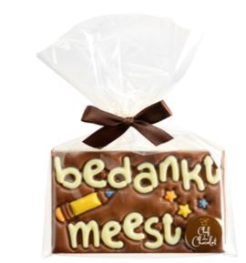 [MDV6291] CDC TABLET 'BEDANKT MEESTER' 8 X 150 GR