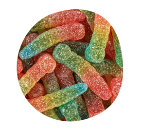 HARIBO ZURE REGENBOOG WORMEN 3 X 1 KG