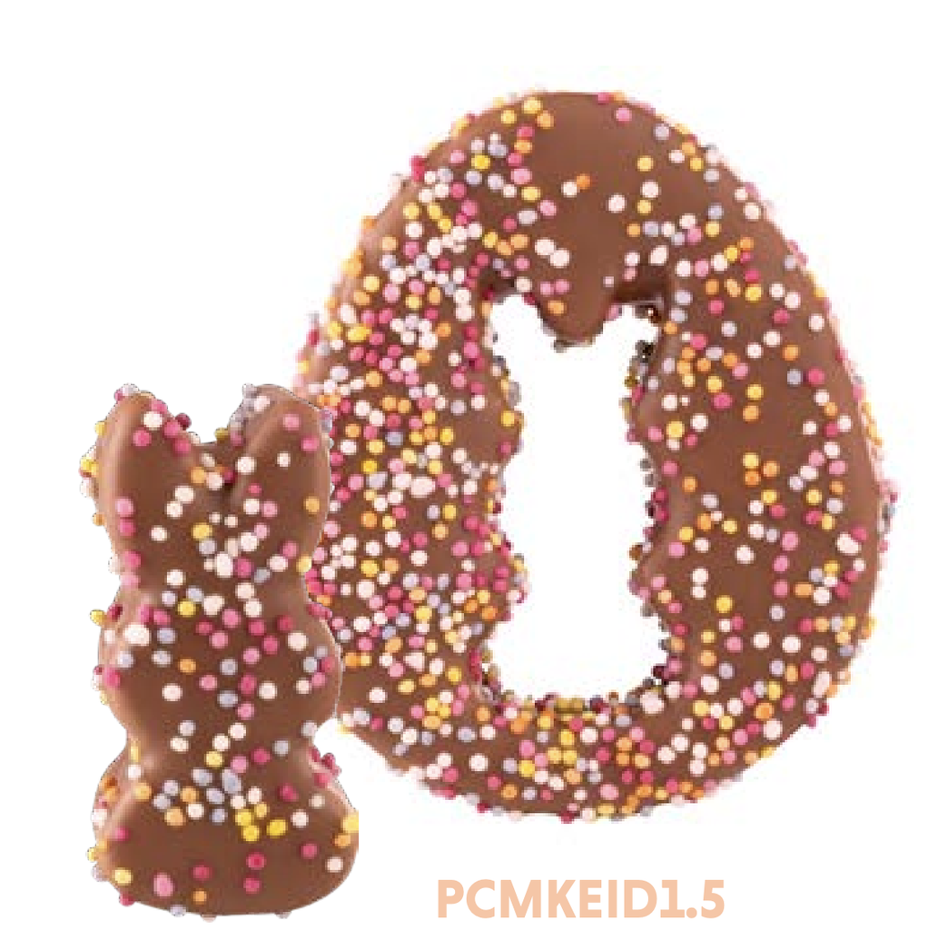 [PCMKEID1.5] PIEROT CHOCOSPEK MELK DISCO EI + KONIJN 1,5 KG