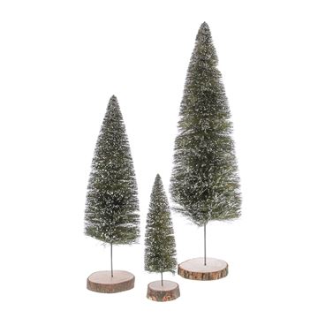 #VERP - KERSTBOMEN GROEN BESNEEUWD DECO S/3