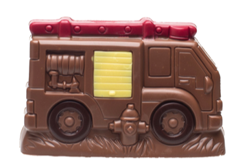 DE CHOCOLATERIE FIRE TRUCK 9CM - 4 ST 