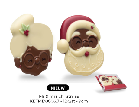 [2180013] DE CHOCOLATERIE MR & MRS CHRISTMAS 12X110 gr