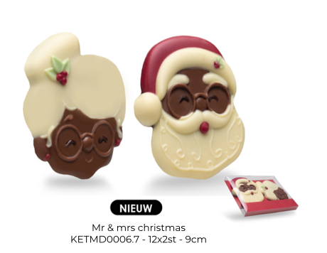 DE CHOCOLATERIE MR & MRS CHRISTMAS 12X2STX55G