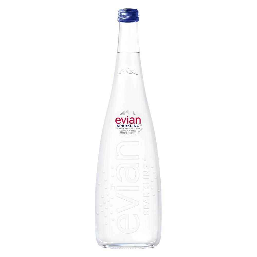 [010.028] EVIAN SPARKLING PRESTIGE 12X75CL OW (GLAS)