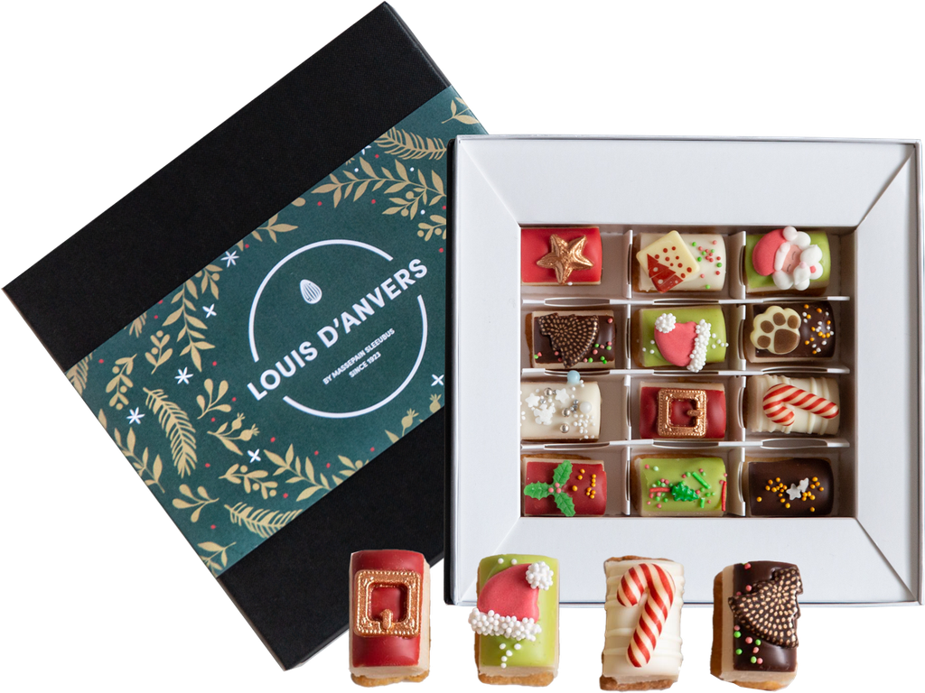 LOUIS D'ANVERS PETIT FOURS MARSEPEIN LUXURY GIFTBOX  12 PCS (12)