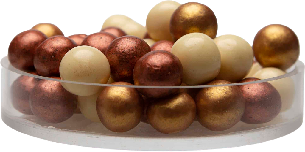 [2303-054] BGL CHOCOCHOUPS FIESTA ( wit, amber, goud) 2,5 KG 