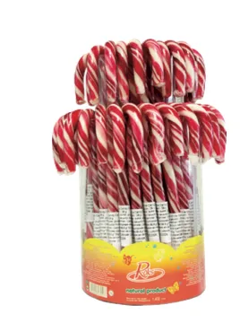 [ROKS805RW] ROKS CANDY CANE ROOD/WIT 28 GR X 50ST