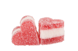 MALLOWS JELLY HEARTS (3CM) 2KG