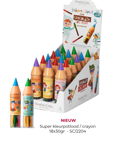 SIMON COLL DISPLAY CRAYON SUPER 18 X 30 GR  