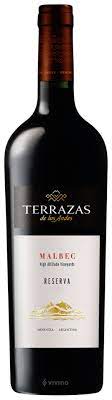 TERRAZAS DE LOS ANDES MALBEC 75 CL