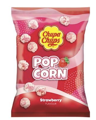 CHUPA POP CORN AARDBEI 12 X 135 GR 