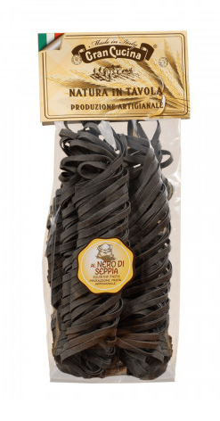 GRAN CUCINA PASTA TAGLIATELLE NERO DI SEPPIA ( ZWART ) 250GR (18)