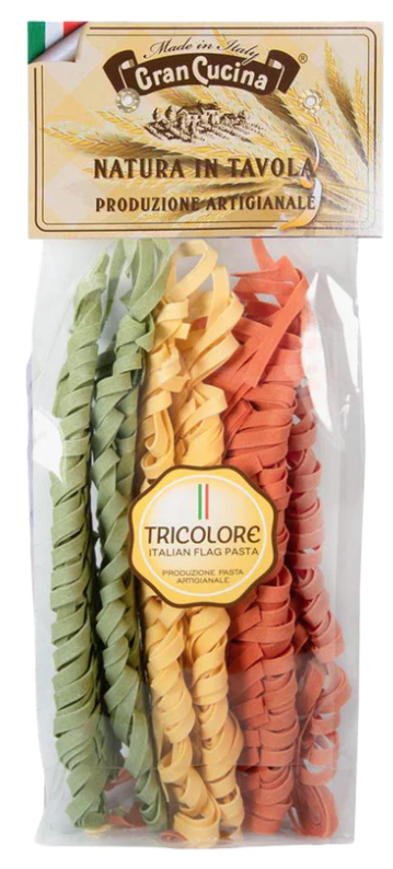 GRAN CUCINA PASTA TAGLIATELLE TRICOLORE 250GR (18)    