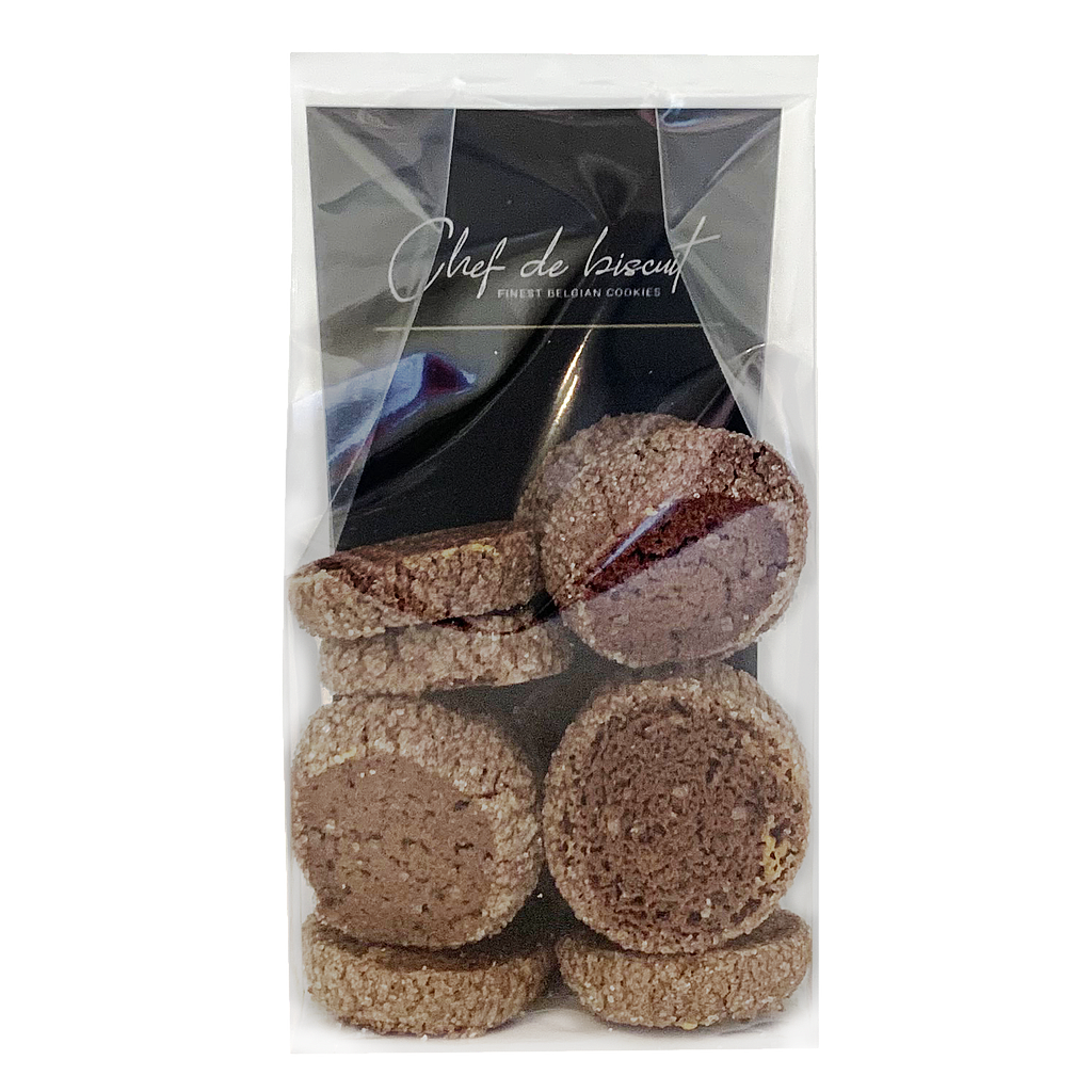 CDB MOKKEN DUBBELE CHOCO (10 X 120 GR) ( ZWARTE BOL)