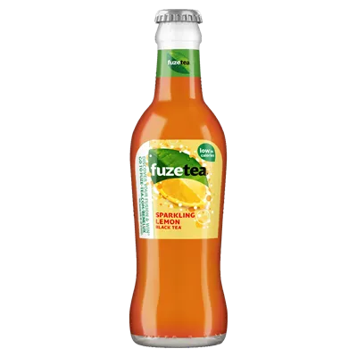 FUZE TEA SPARKLING BLACK TEA LEMON 24 X 20 CL GLAS