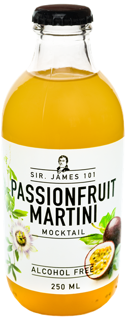 [074/008285] SIR JAMES 101 PASSIONFRUIT MARTINI ALCOHOL FREE 12X25CL