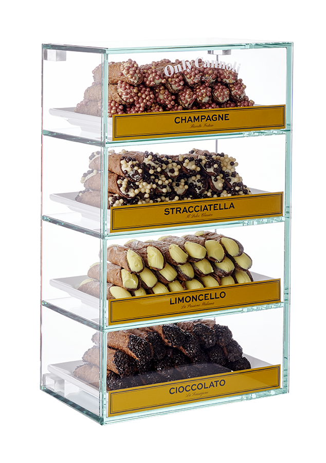 ONLY CANNOLI DUOMO DISPLAY ( 28,5X 17,5X 48CM) + DOOS MET TOEBEHOREN