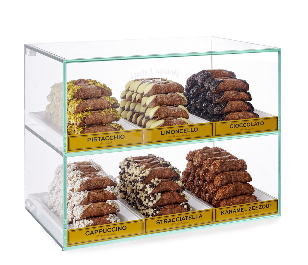 ONLY CANNOLI MEZZO XL DISPLAY ( 34,5 X 38 X 38,5CM)+ DOOS MET TOEBEHOREN