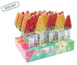 ROKS WATERMELOEN / MELOEN LOLLY KLEIN 35 GR X 50 STUKS