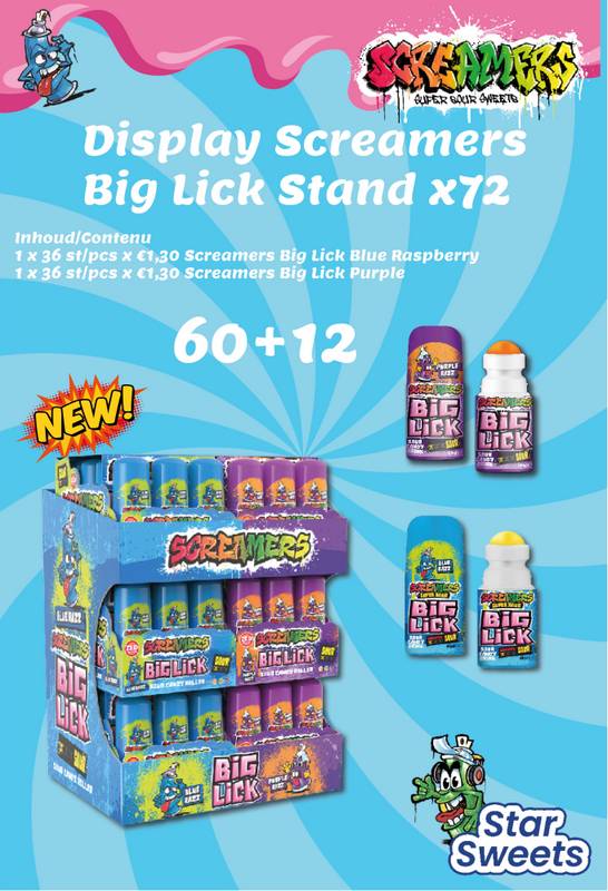 DISPLAY SCREAMERS BIG LICK STAND 72 ST