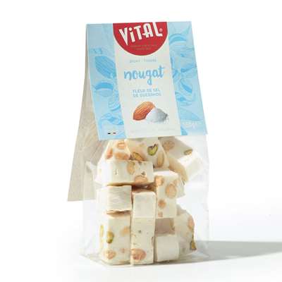 VITAL NOUGAT FLEUR DE SEL SACHET 10 X 150 GR