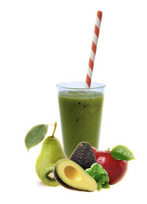 WOW SMOOTHIES "MIGHTY GREEN" AVOCADO/PEER/KIWI/APPEL/MUNT 33 X 150 GR <*_*>