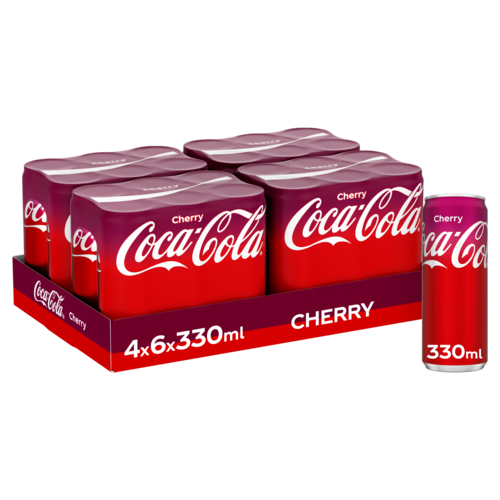 COLA CHERRY BLIK 4X6X33CL