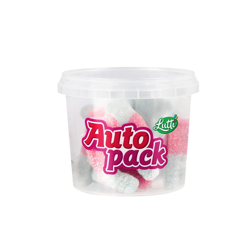 LUTTI AUTOPACK ZURE BUBBELGUMFLESSEN 12X150G