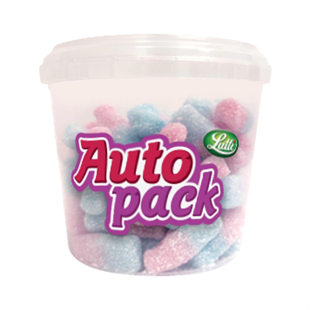 LUTTI AUTOPACK ZURE BUBBELGUMFLESSEN 12X150G