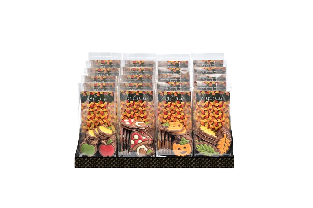 M-DELICIOUS DISPLAY HERFST ZAKJE ASS 20X150GR