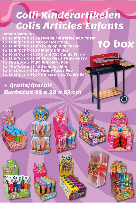 COLLI KINDERARTIKELEN 10BOX + GRATIS BARBECUE 83X28X83CM (FOLD6)