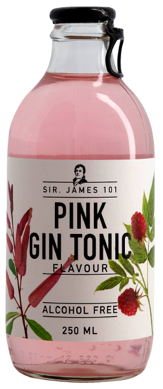 SIR JAMES 101 PINK GIN & TONIC ALCOHOL FREE 12X25CL