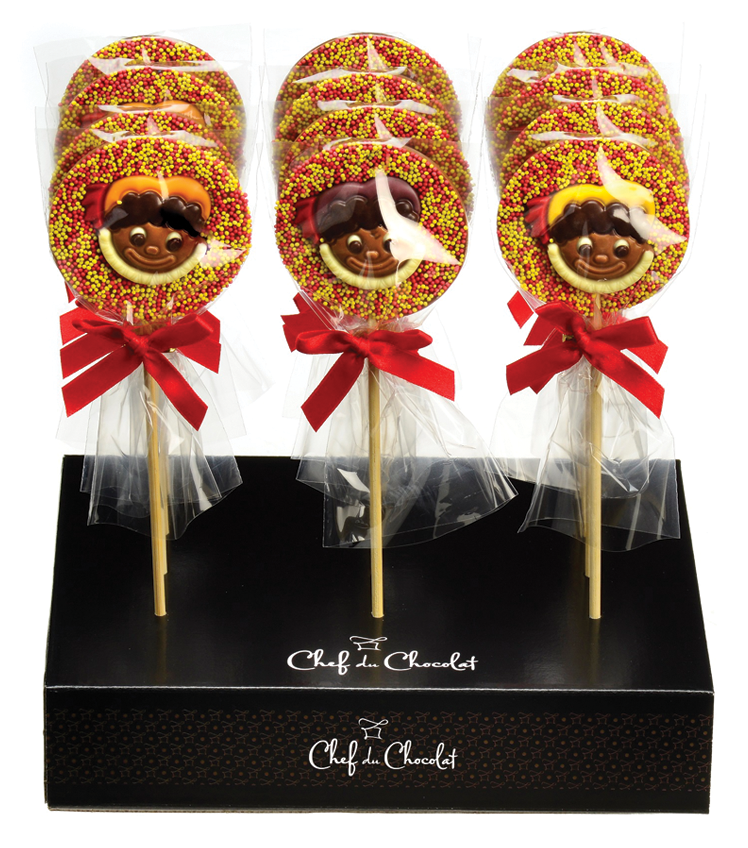 M-DELICIOUS LUXE LOLLY ZWARTE PIET 18X45GR