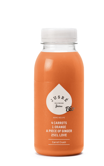 JUSRE WORTEL, SINAAS & KURKUMA - " CARROT CRUSH " 6 X 250 ML <**>