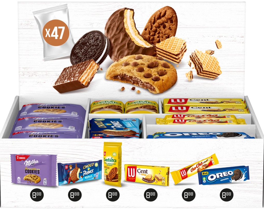 [MDLZ/4314909] SNACKBOX LU OREO MILKA MIXED 47DS