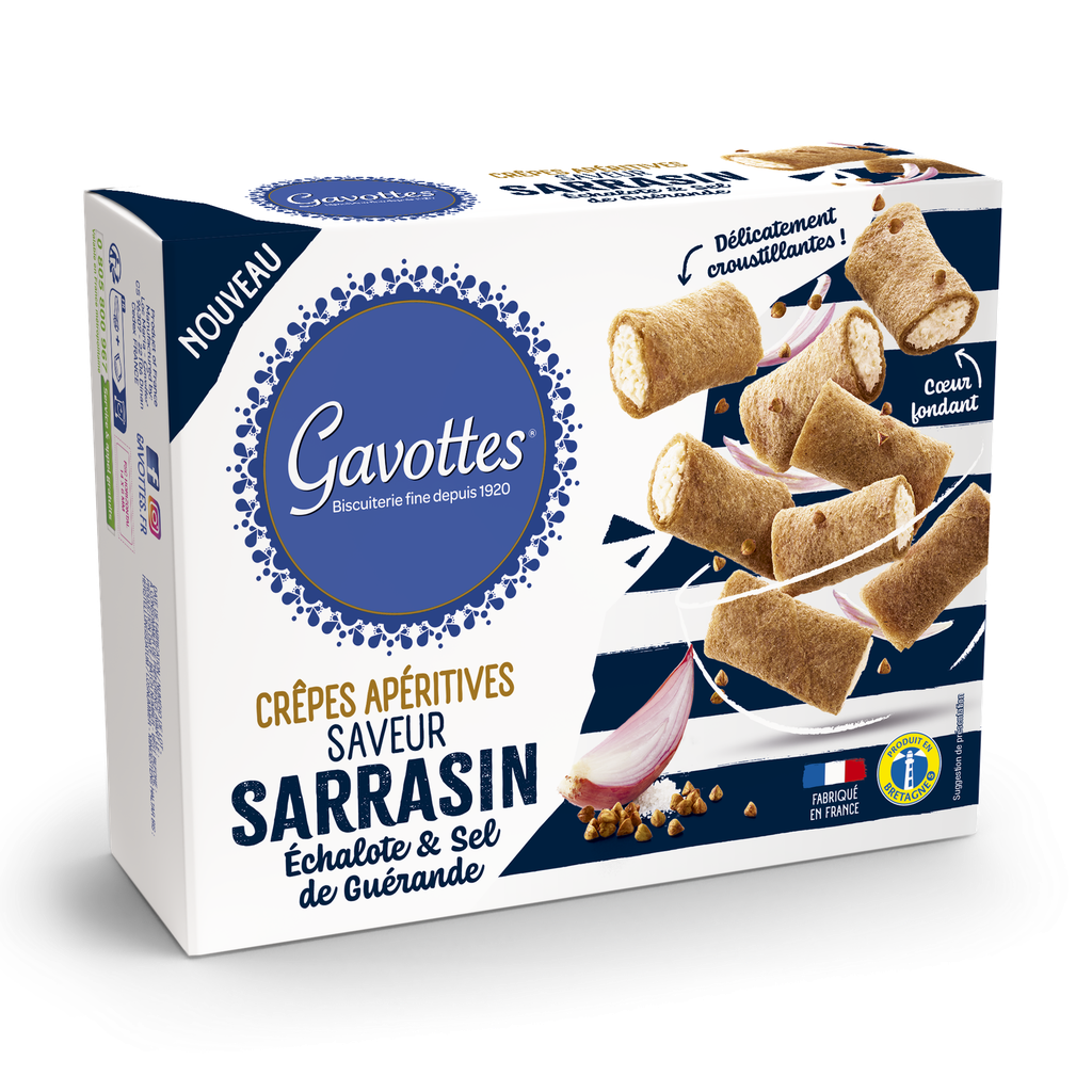 GAVOTTES CRÊPES DENTELLES SARRASIN ( BOEKWEIT, SJALOT, GUERANDE) 80 GR X 12