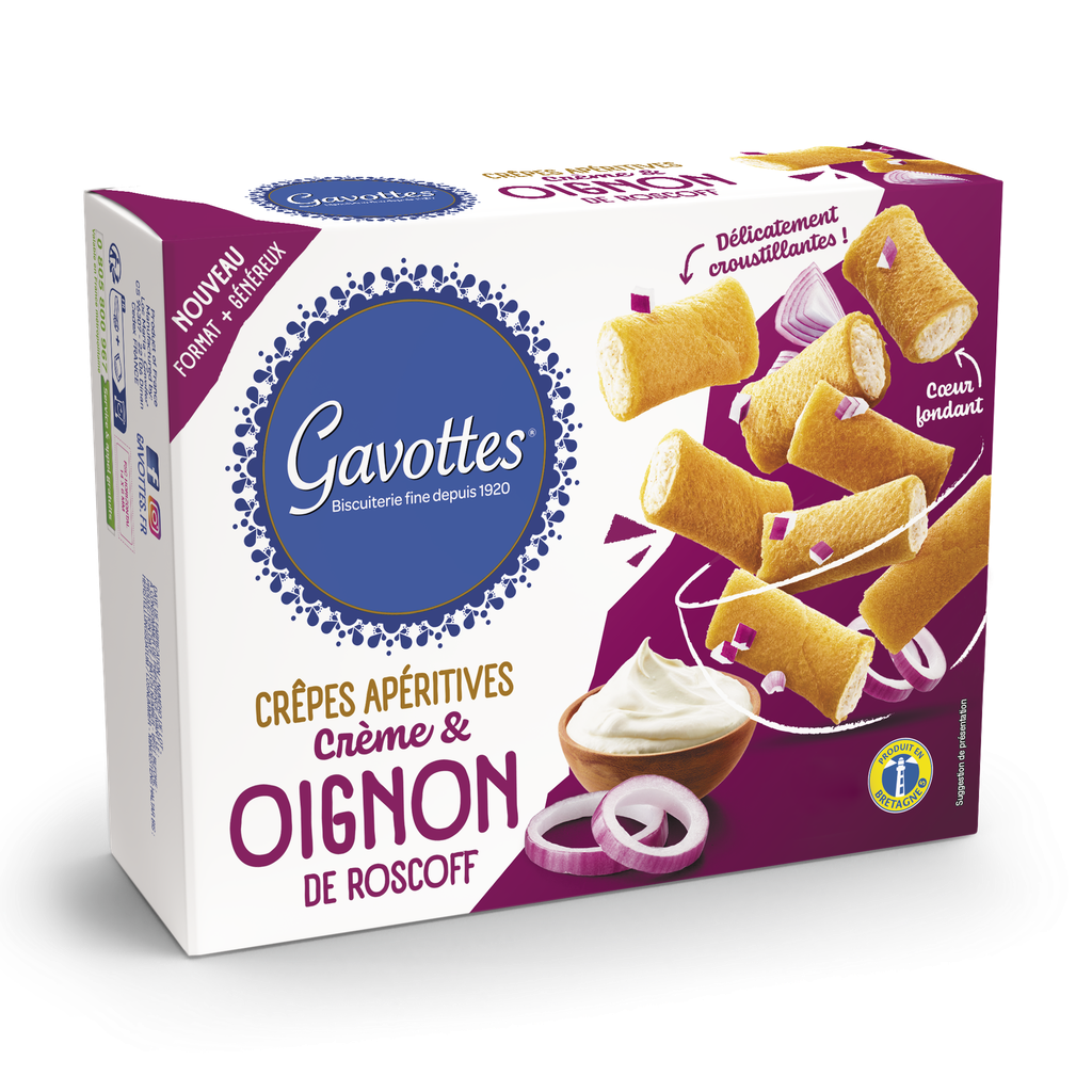 GAVOTTES CRÊPES DENTELLES ROSCOFF UI + CREAM 80 GR X 12 