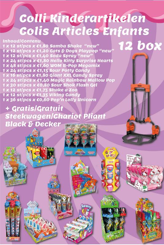 COLLI KINDERARTIKELEN 12BOX + GRATIS BLACK & DECKER OPVOUWBARE STEEKWAGEN (FOLD 9 '24)